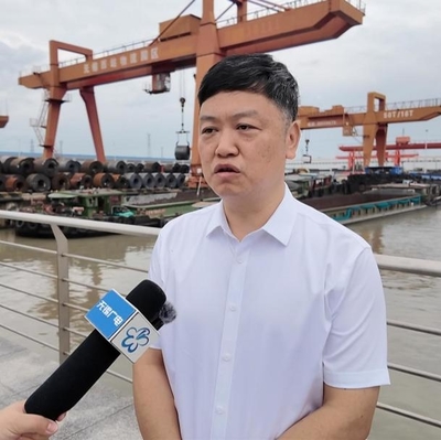 全省率先!我市通港达园短支航道项目开工建设